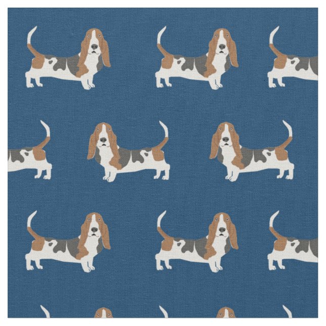Tissu Basset Hound (Fermer)