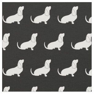 Tissu Basset Hound Chien Silhouette Animal