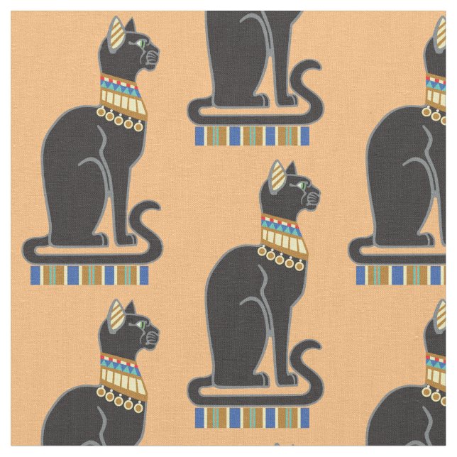 Tissu Bastet ou Bast. Déesse égyptienne (Fermer)