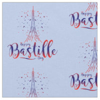 Bastille Day French Tour Eiffel Fabric