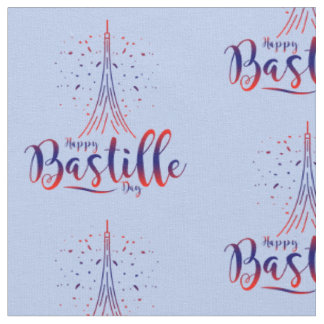 Tissu Bastille Day French Tour Eiffel Fabric