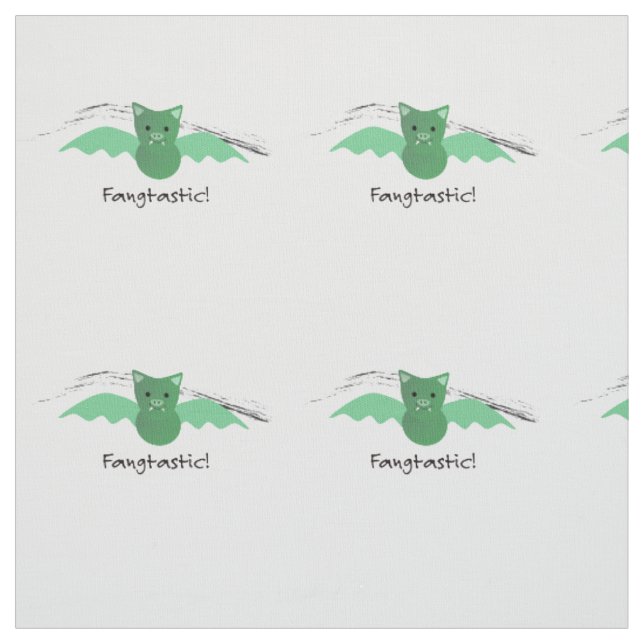 Tissu Bat vert de la pêche (Échantillon)
