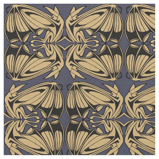 Tissu Bateaux volants Art nouveau Motif (Fermer)