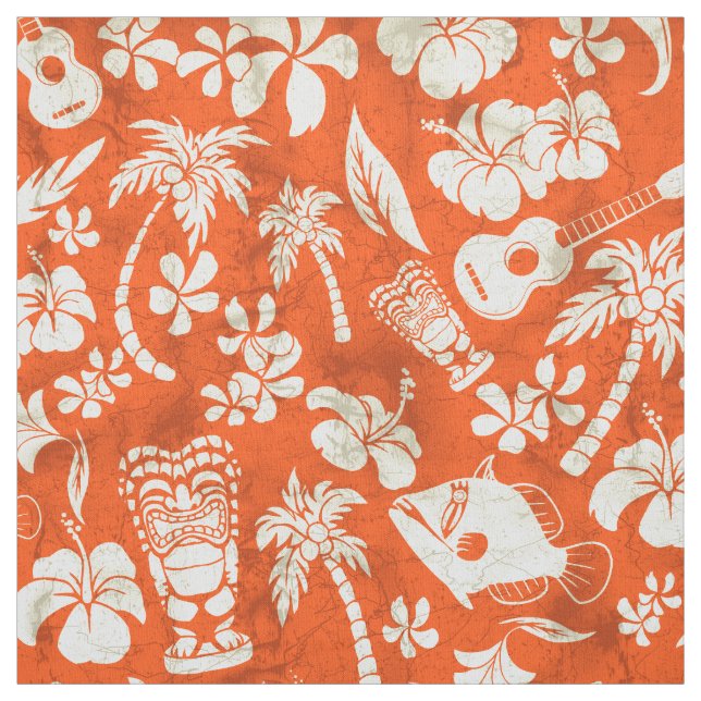 Tissu Batik de Hawaïen de plage de Makapuu (Échantillon)