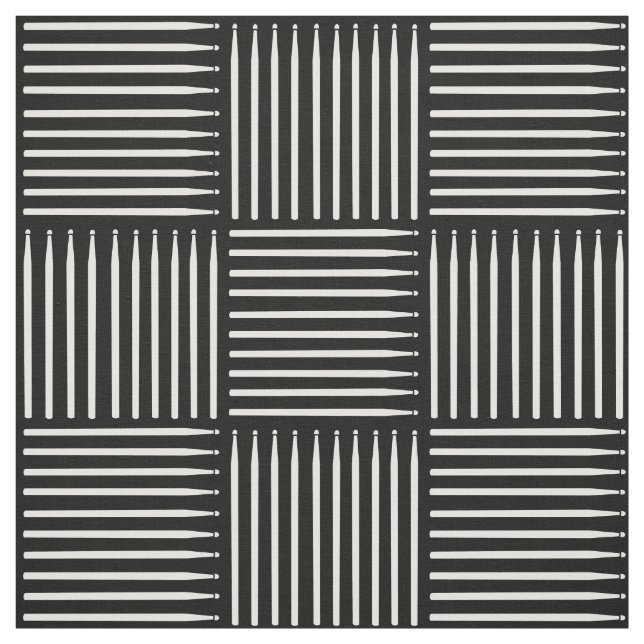 Tissu Bâton à tambour blanc (Échantillon)