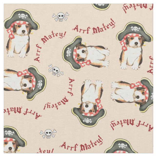 Tissu Beagle Casquette pirate (Fermer)