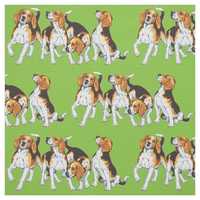 Tissu beagle hounds (Échantillon)