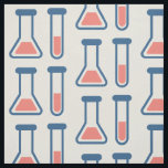 Tissu Beaker & Test Tube Science Themed<br><div class="desc">Tissu avec un dessin mignon d'un tube d'essai et d'un bécher. Parfait pour les types scientifiques.</div>