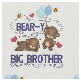 Tissu Bear y Big Brother Fils de frère