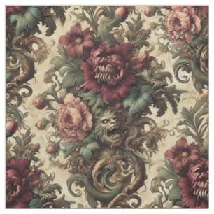 Tissu Beastly Bouquet - Tuile gothique victorienne