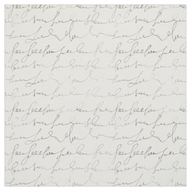 Tissu Beau manuscrit vintage (Échantillon)