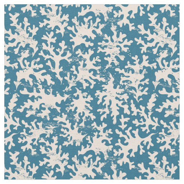 Tissu Beau motif de corail (Fermer)