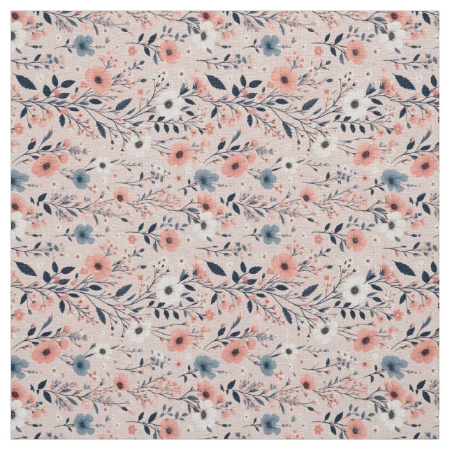 Tissu Beau motif floral (Échantillon)