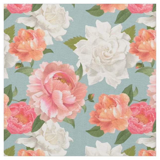 Tissu Beau motif floral (Fermer)