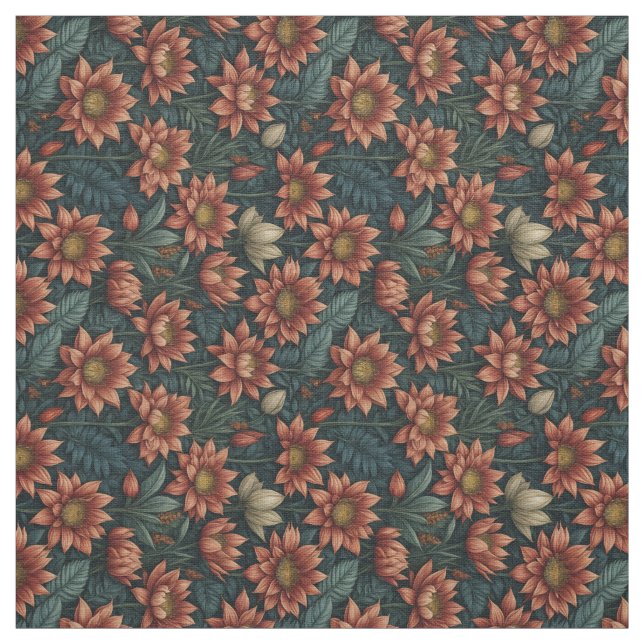 Tissu Beau Motif Flower (Échantillon)