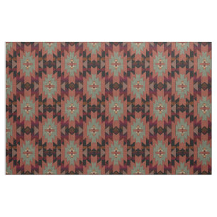 Tissu Beau Style Rustique Sud-Ouest Brun