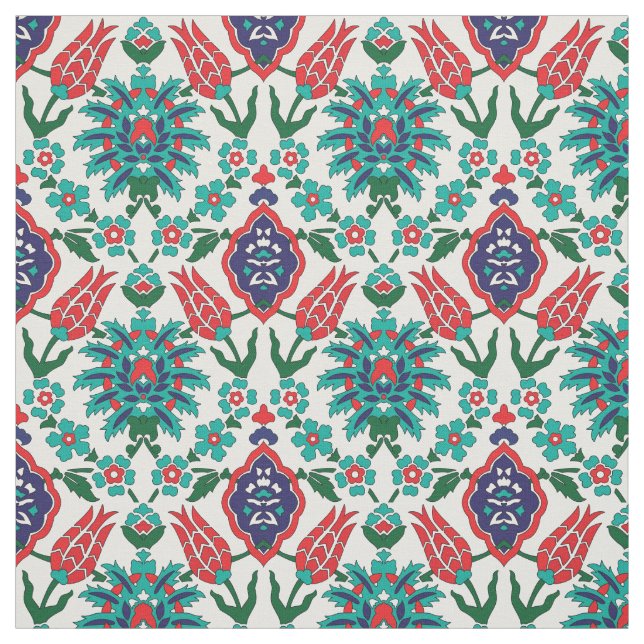 Tissu 💙 ❤️ 💚 Beaux carreaux turcs (Échantillon)