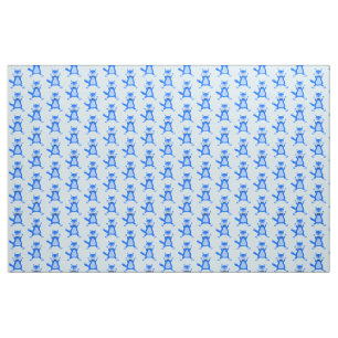 Tissu Bébé Bleu Cute Garçon Fox Motif