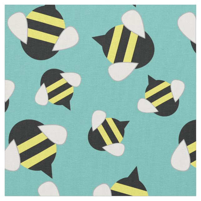 Tissu Bébé Enfants Mignons Abeilles Crèche Insectes (Fermer)