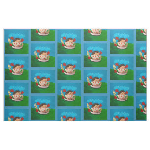 Tissu Bébé Hérisson