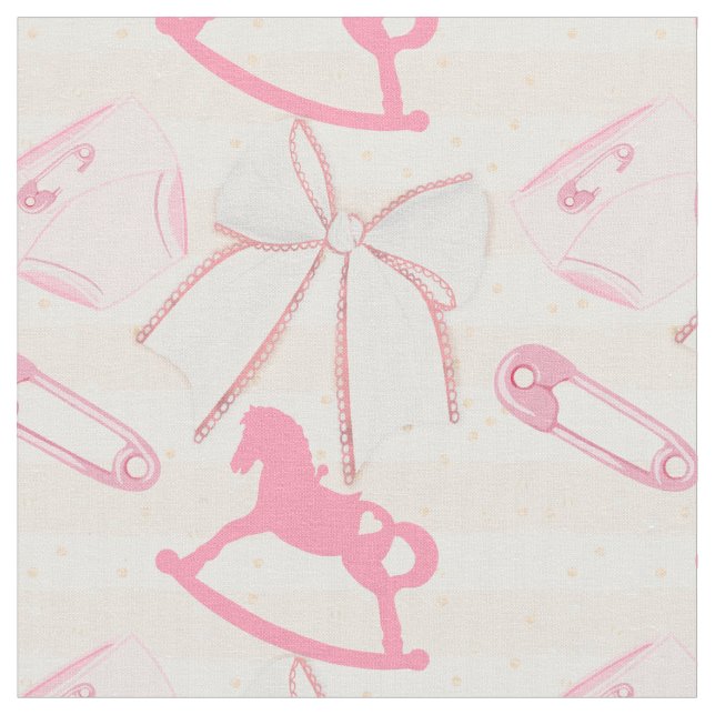 Tissu Bébé mignon Motif fille (Fermer)