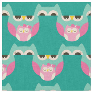 Tissu Bébé Sleepy Girls Owls mignonne décoration de pépi
