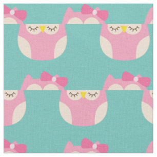 Tissu Bébé Sleepy Girls Owls mignonne décoration de pépi