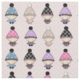Tissu Bébés sucrés sur Pink Polka Motif