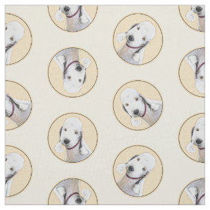 Tissu Bedlington Terrier Peinture Sandy Color Chien Art