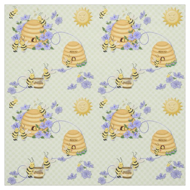 Tissu Bee Dance Floral Fabric 2 (Échantillon)