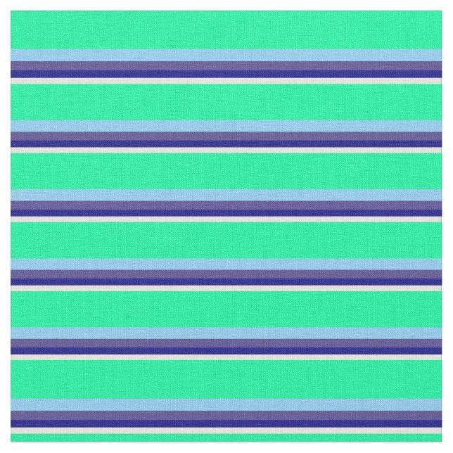 Tissu Beige, bleu, bleu ardoise, bleu clair et vert (Fermer)