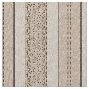 Tissu beige élégant vintage de rayure de rouleau