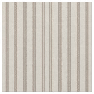 Tissu Beige et Mocha Classic Ticking Stripes