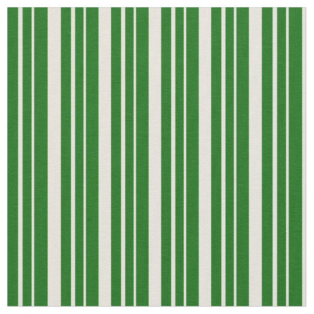 Tissu Beige & Vert foncé Linge/Motif rayé (Fermer)