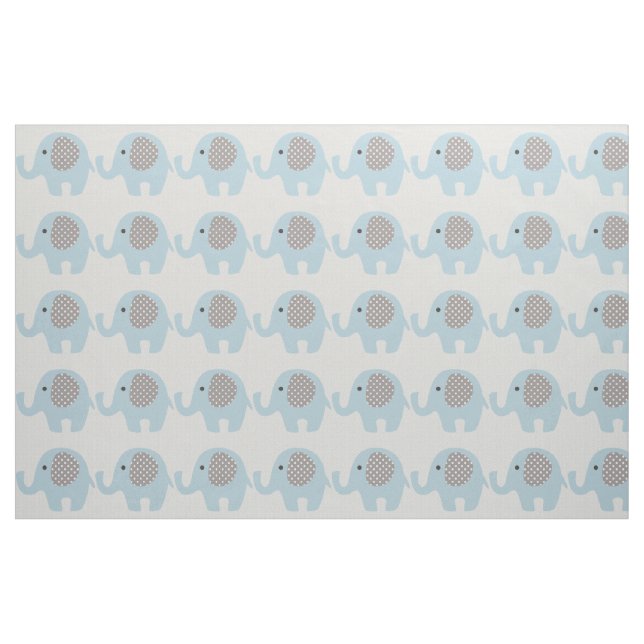 Tissu Bel éléphant de bleus layette (Yard)