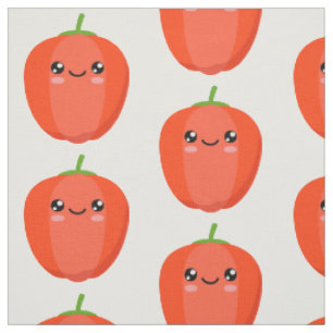 Tissu Bell Pepper Red