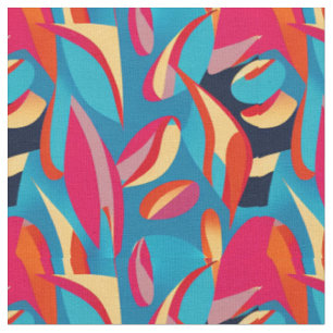 Tissu Belle couleur mi-siècle Abstrait
