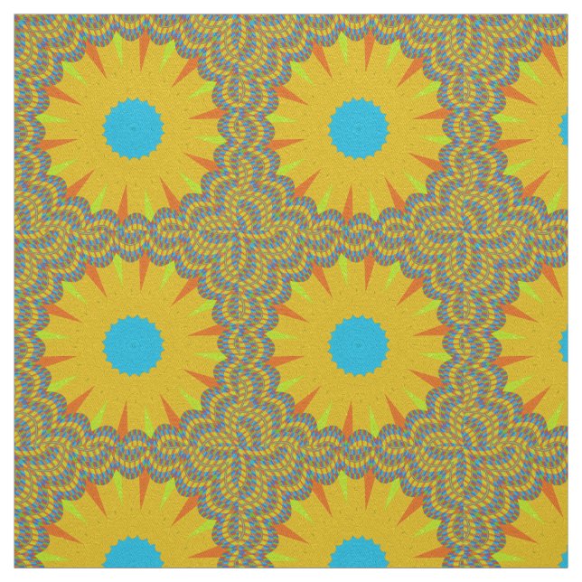 Tissu belle couture Nice et soleil motif design (Échantillon)