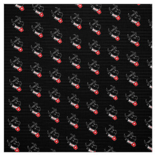 Tissu Belle étoffe avec une vache suisse