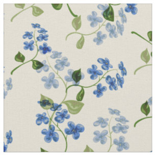 Tissu Belle florale sans couture motif oublier-me-pas bl
