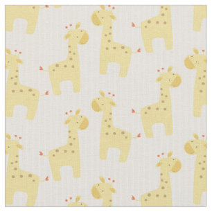 Tissu Belle girafe de bébé