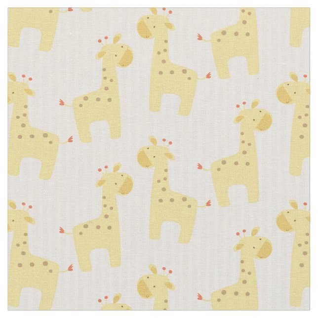 Tissu Belle girafe de bébé (Fermer)