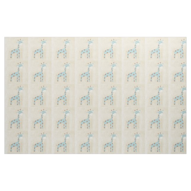 Tissu Belle girafe de bleus layette (Yard)