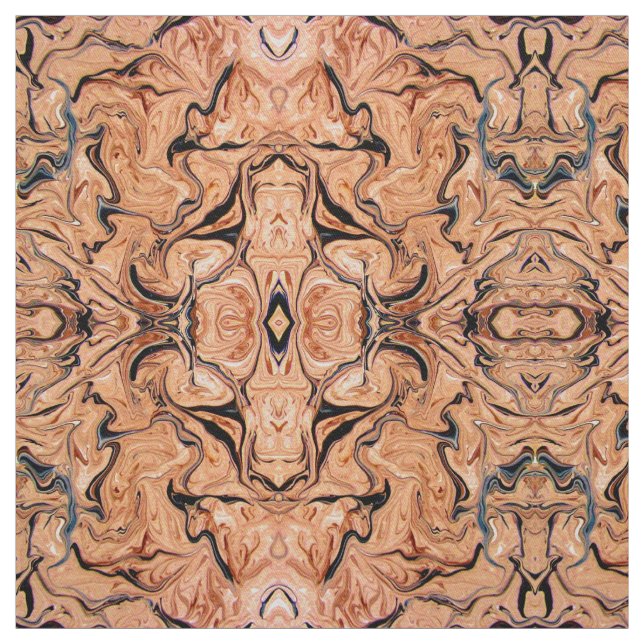 Tissu Belle Marbre Noir Beige Art  (Échantillon)