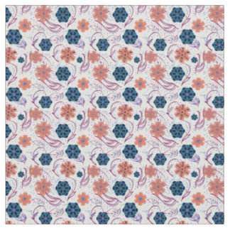 Tissu Belle motif moderne fleurie