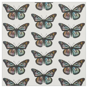 Tissu Belle Papillons Motif Monarch Aquarelle