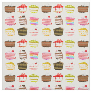 Tissu Belle pâtisserie colorée avec glaçage