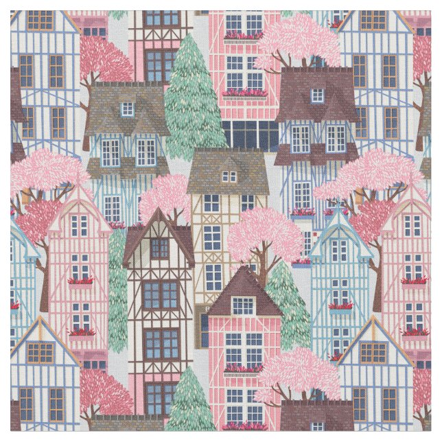 Tissu Belle Rues De Ville Fabric (Fermer)