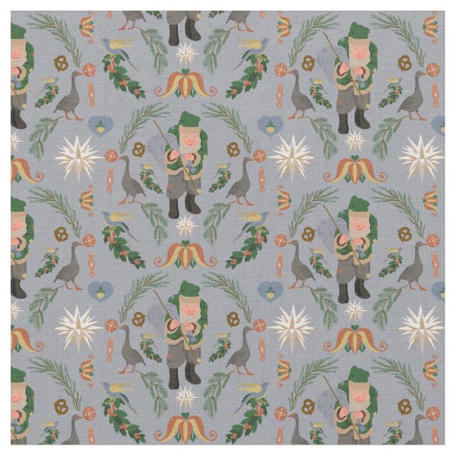 Tissu Belsnickel et Pennsylvanie Motifs de Noël (Fermer)
