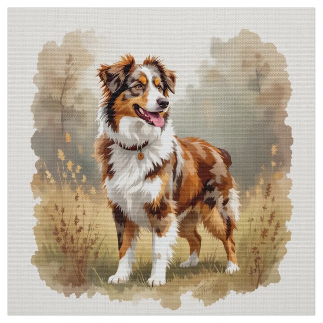 Tissu Berger Australien Red Merle Aussie (Échantillon)